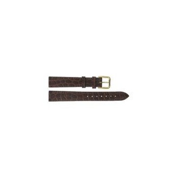 TISSOT, bracelet dame cuir marron façon alligator largeur 14 mm