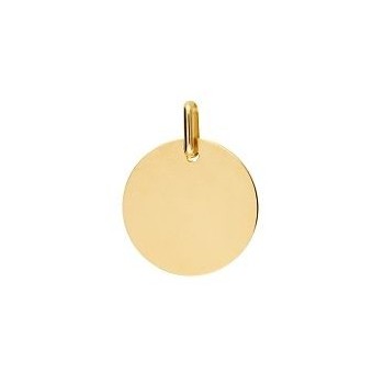 Médaille ronde or jaune 750 /°° diamètre 16 mm