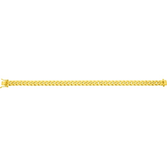 Bracelet or jaune 750 /°° mailles gourmette largeur 6 mm