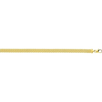 Bracelet BISMARCK or jaune 750 /°° mailles bismarck largeur 6 mm