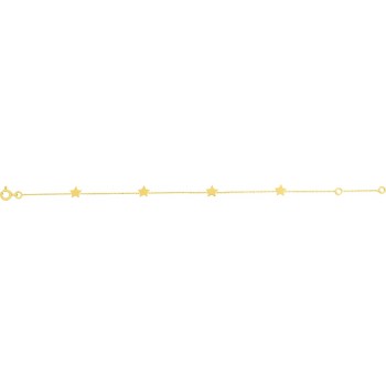 Bracelet VANILLA or jaune 750/°° motifs étoiles