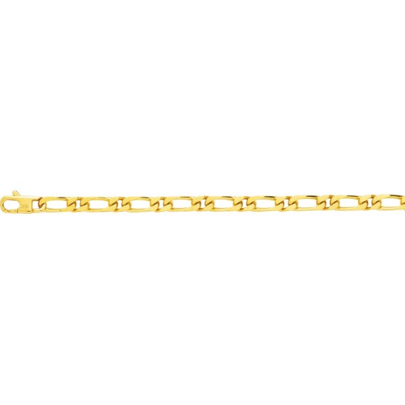 Bracelet PERSE or jaune 750 /°° mailles alternées 1+1 largeur 6 mm
