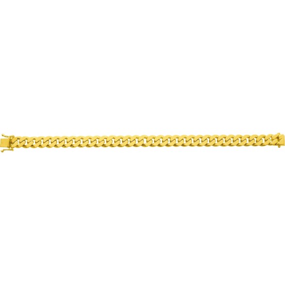 Bracelet EYMERIC or jaune 750 /°° mailles gourmette largeur 9 mm