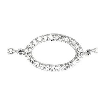 Bracelet FAVOLOSA  or blanc 750 /°° diamants 0,06 carat