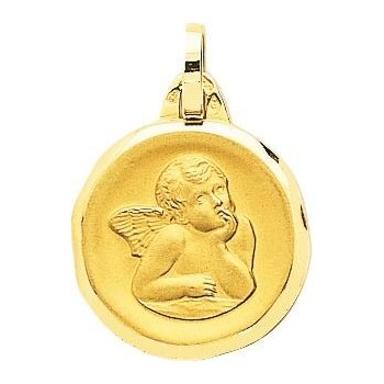 Médaille BLAISE Ange or jaune 750 /°° diamètre 18 mm