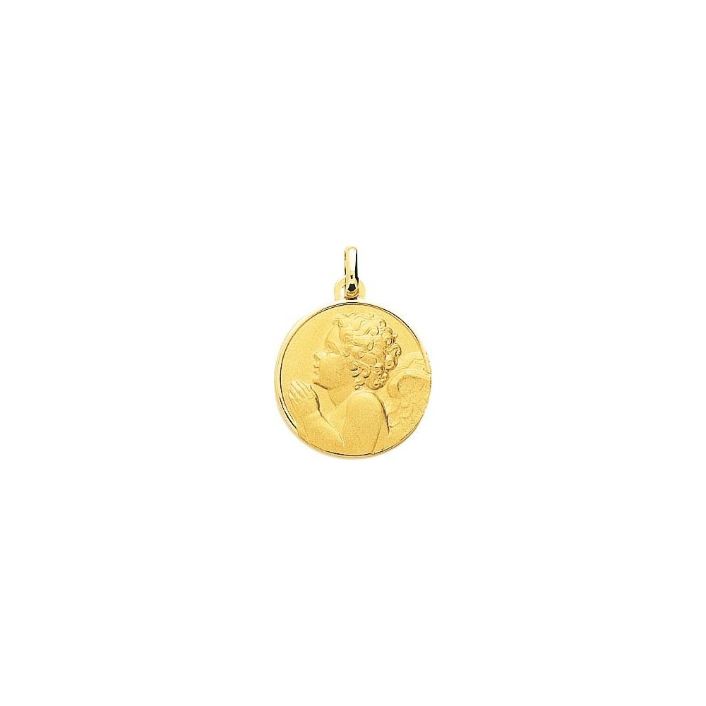 Médaille GEORGES Ange  or jaune 750 /°° diamètre 18 mm