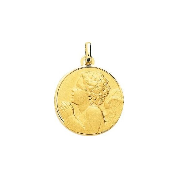 Médaille GEORGES Ange  or jaune 750 /°° diamètre 18 mm