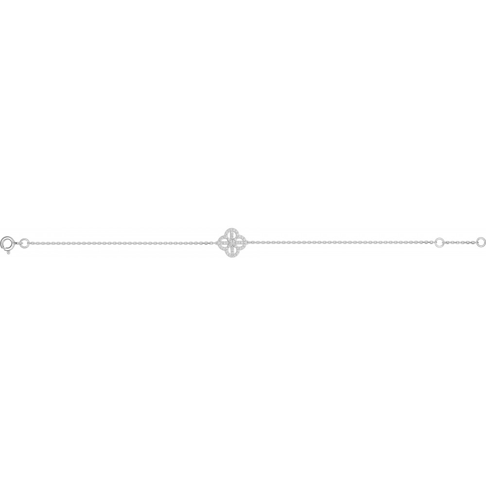 Bracelet MARJOLAINE or blanc 750 /°° diamants 0,21 carat