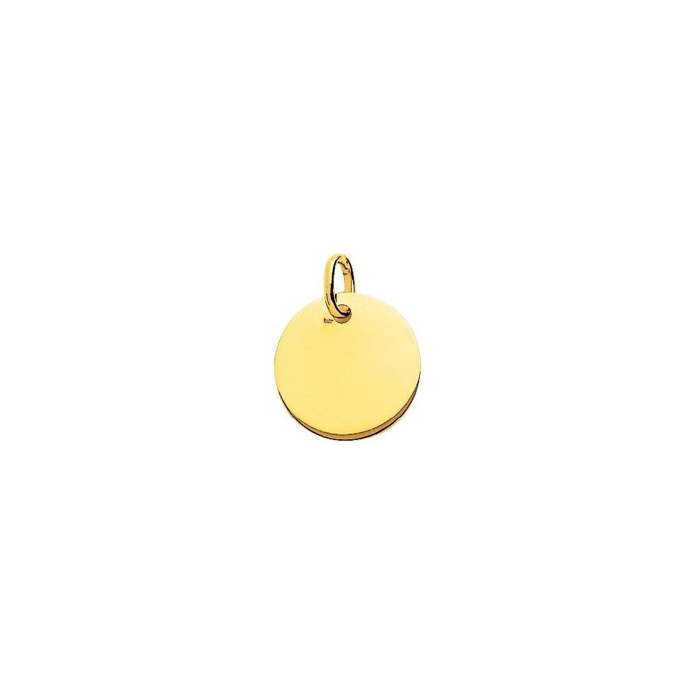 Médaille BAHIA or jaune 750 /°° jeton plané épais diamètre 16 mm