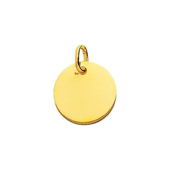 Médaille BAHIA or jaune 750 /°° diamètre 16 mm