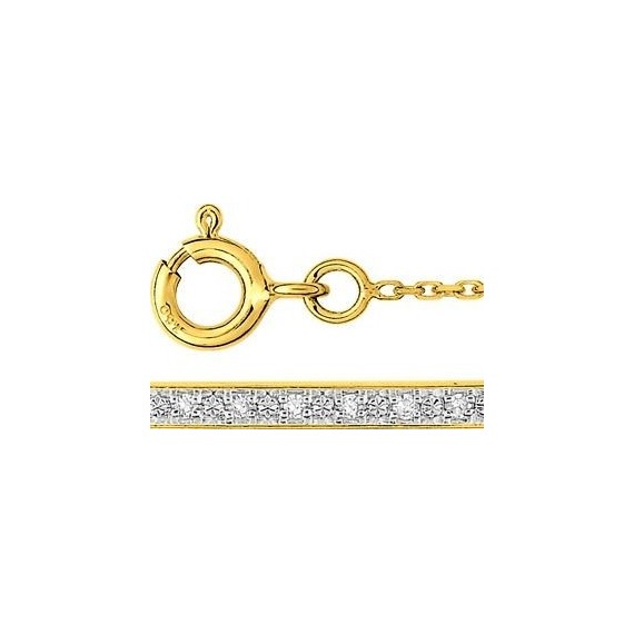 Bracelet MINERVE J or jaune or blanc 750 /°° diamants 0,06  carat