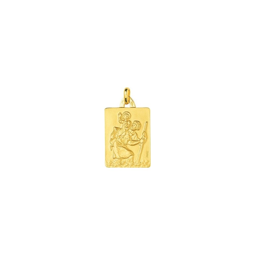 Médaille Saint Christiphe THEOPHILE or jaune 750 /°°