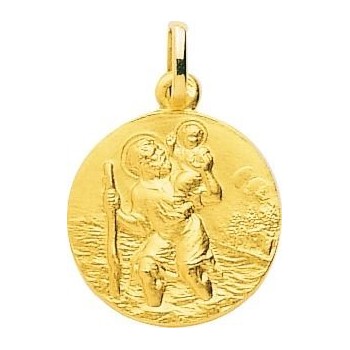 Médaille Saint Christophe BERTRAND or jaune 750 /°°