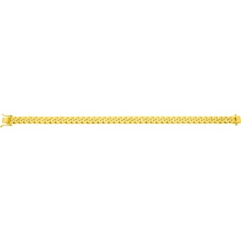 Bracelet EYMERIC or jaune 750 /°° mailles gourmette largeur 7 mm