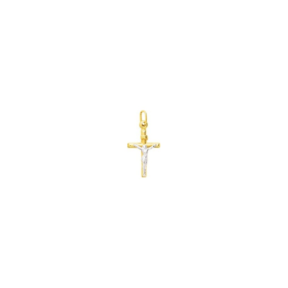 Croix Christ FIERE or jaune or blanc 750 /°°