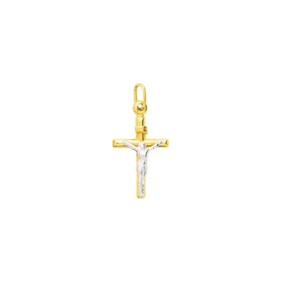 Croix Christ FIERE or jaune or blanc 750 /°°