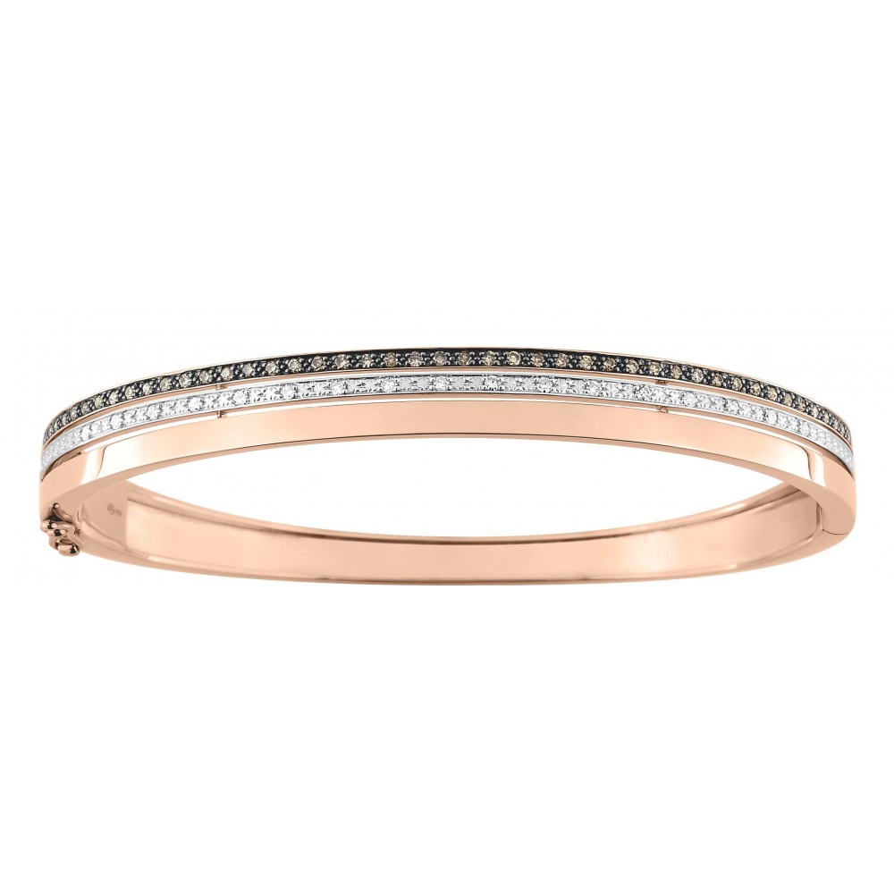 Bracelet ASTREE 3 ors 750 /°° diamants 0.43 carat