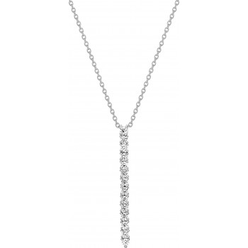 collier REFLETS or blanc 750 /°° diamants 0,70 carat