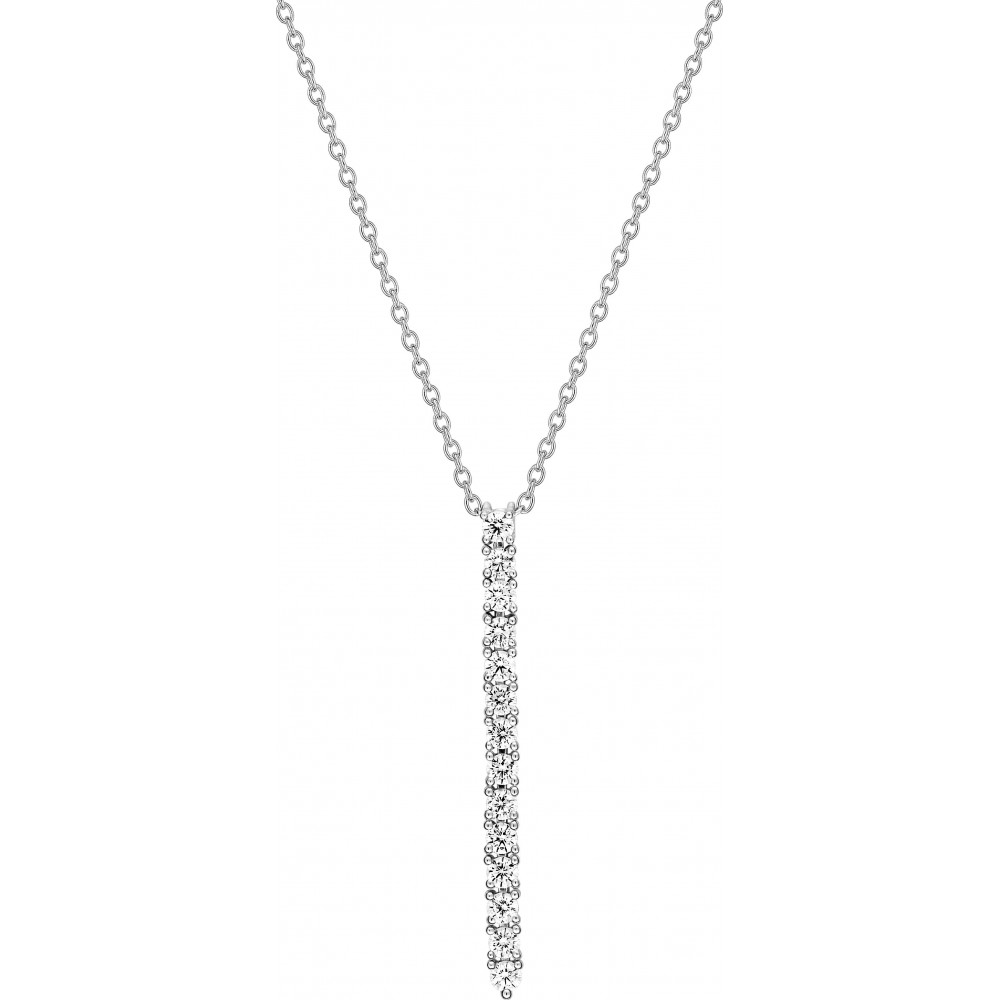 collier REFLETS or blanc 750 /°° diamants 0,70 carat