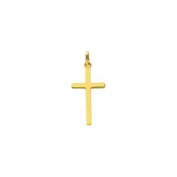 Croix MAELICE  or jaune 750/°° fil carré 3 mm