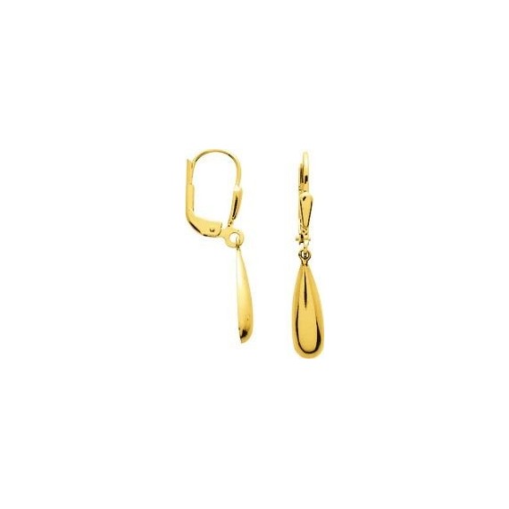 Boucles d'oreilles SIDOINE or jaune 750 /°° pendants