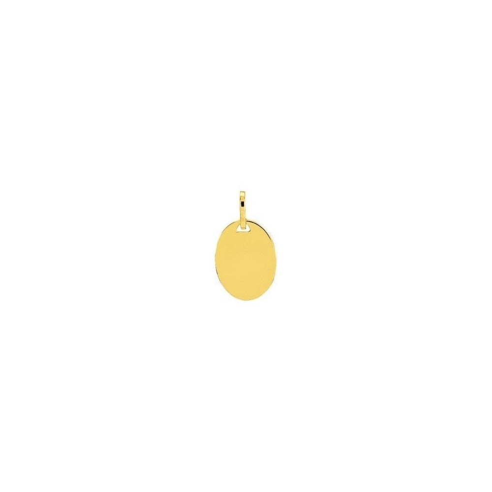 Médaille EDWIDGE or jaune 750 /°° dimensions 13 mm x 21 mm