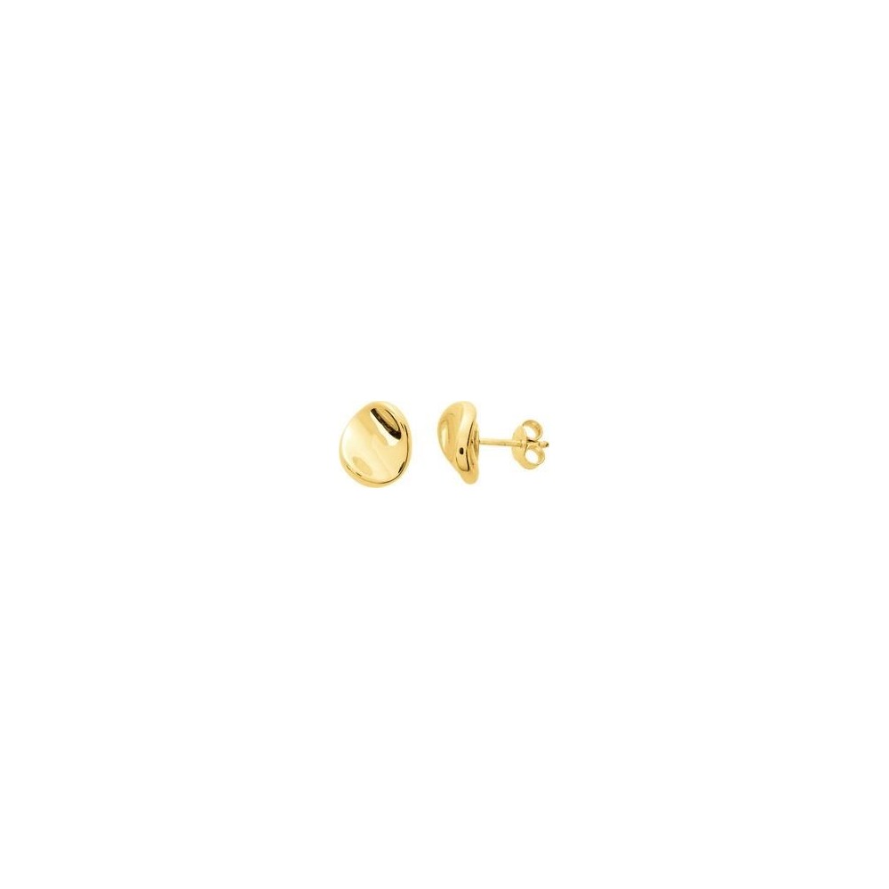 Boucles d'oreilles FAUSTINE or jaune 750 /°° dimensions 12 mm x 10 mm