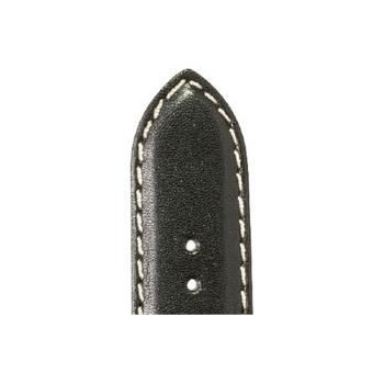 Bracelet ZRC ABYSS cuir noir mat étanche 18/16 mm
