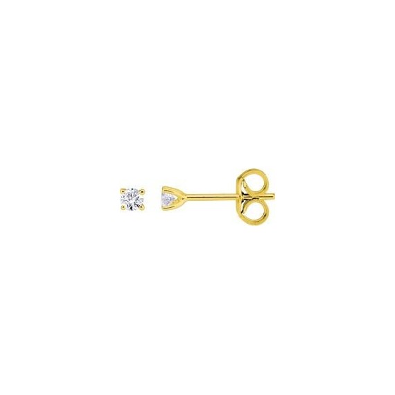 Boucles d'oreilles ARCADE or jaune 750 /°° diamants 0.12 carat
