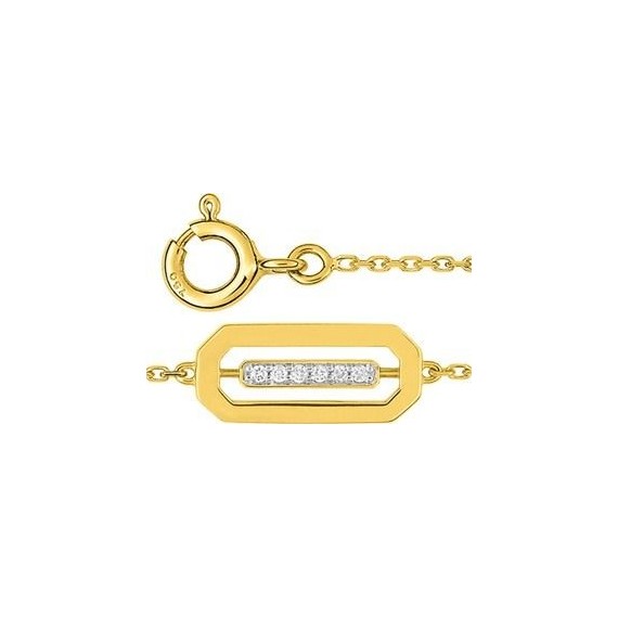 Bracelet ANTAO or jaune 750/°° diamants 0,03 carat