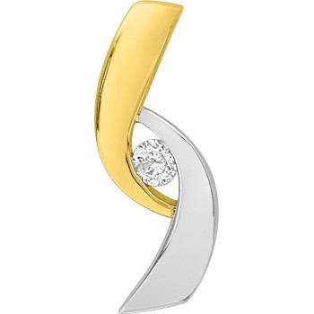 Pendentif OANA or jaune 750 /°° diamant 0,04 carat