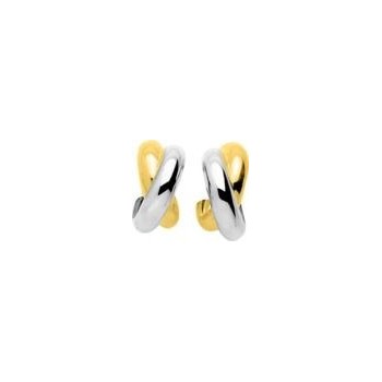 Boucles d'oreilles CANTARON or jaune or blanc 750 /°°