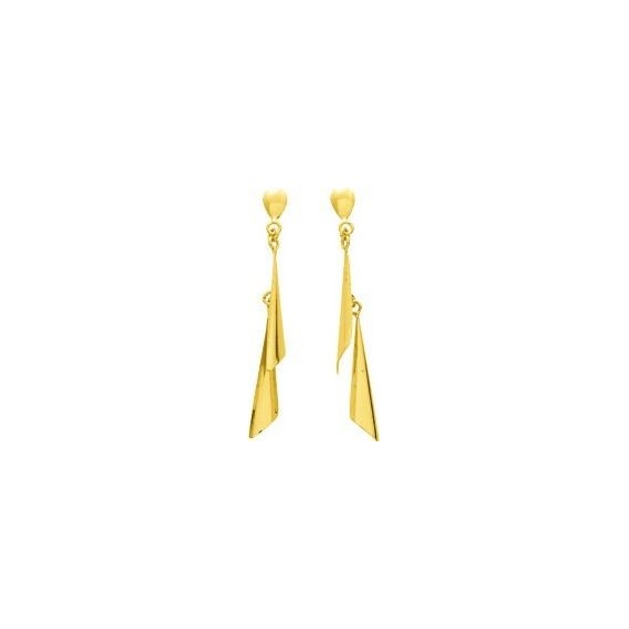 Boucles d'oreilles  ESTELLE pendants or jaune 750 /°°