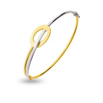 Bracelet MYRTILLE  or jaune or blanc 750/°° largeur 2 mm