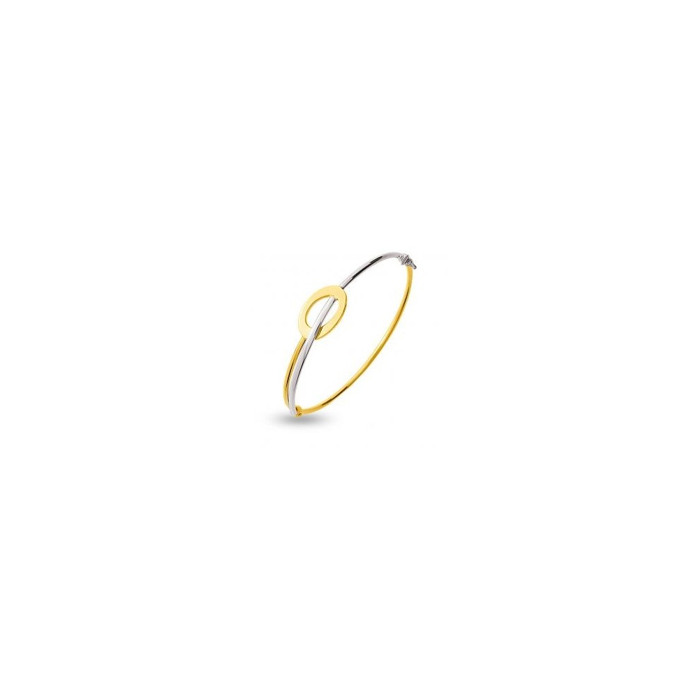 Bracelet MYRTILLE  or jaune or blanc 750/°° largeur 2 mm