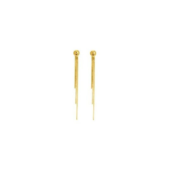 Boucles d'oreilles TATIANA pendants chaînettes or jaune 750 /°°