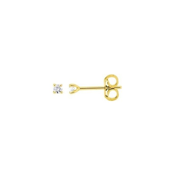 Boucles d'oreilles ARCADE or jaune 750 /°° diamants 0.08 carat