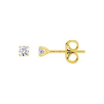 Boucles d'oreilles ARCADE or jaune 750 /°° diamants 0,16 carat