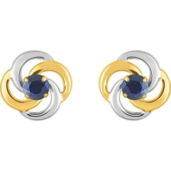 Boucles d'oreilles ALTURA or jaune 750 /°° saphirs bleus