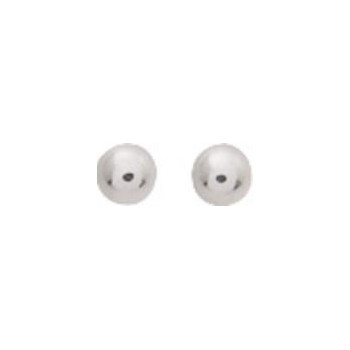 Boucles d'oreilles MARZAMEMI or blanc 750 /°° boules diamètre 6 mm