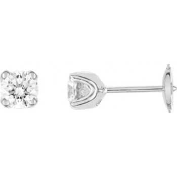 Boucles d'oreilles ARCADE or blanc 750 /°° diamants 0,50 carat