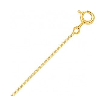 Chaine or jaune 750 /°° maille gourmette 1.20 mm