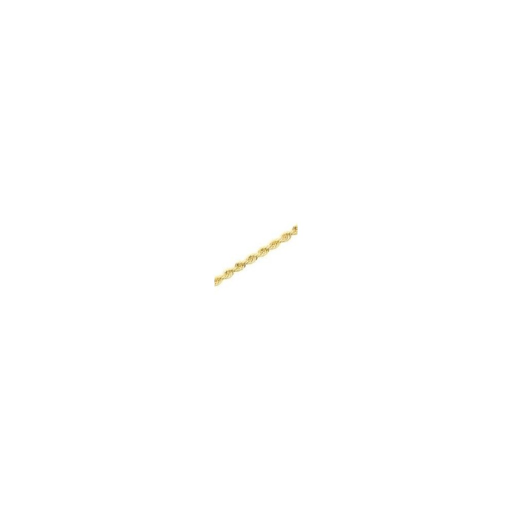 Chaîne or blanc 750 /°° maille corde épaisseur 2,3 mm