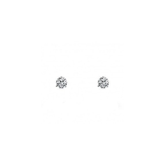 Boucles d'oreilles CELESTE or blanc  750/°° diamants 0.05 carat