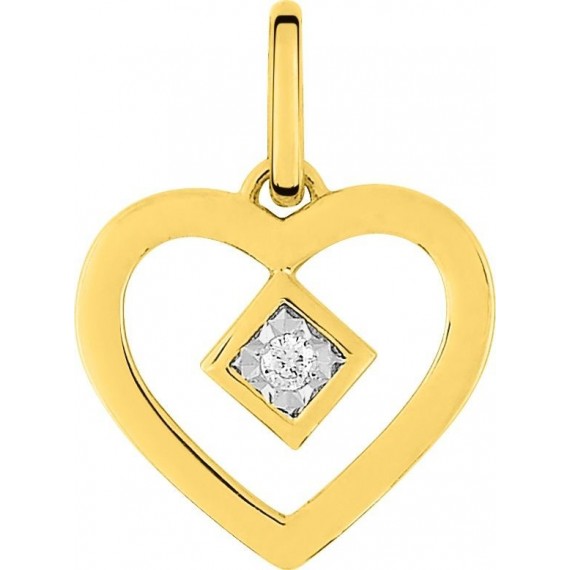 Pendentif LANA or jaune 750/°° diamant