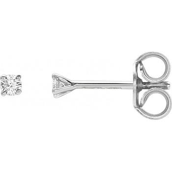 Boucles d'oreilles ARCADE or blanc 750 /°° diamants 0.06 carat