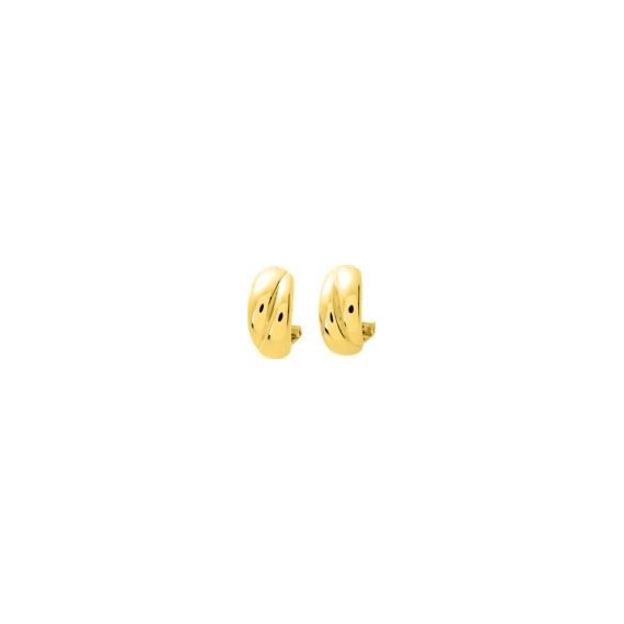 Boucles d'oreilles MANUELLA or jaune 750 /°° clips et tiges
