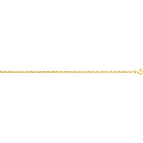 Bracelet CHEVAL  or jaune 750 /°° mailles cheval largeur 2 mm
