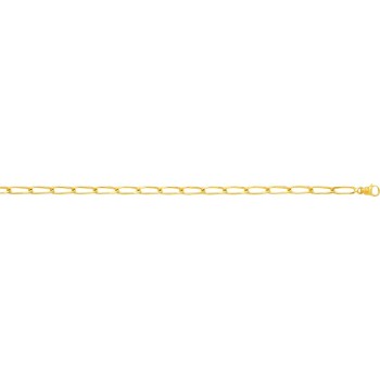 Bracelet CHEVAL  or jaune 750 /°° mailles cheval largeur 3 mm