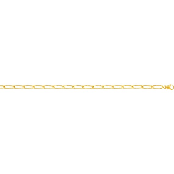 Bracelet CHEVAL  or jaune 750 /°° mailles cheval largeur 3 mm
